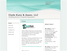 Tablet Screenshot of clydekunz.com